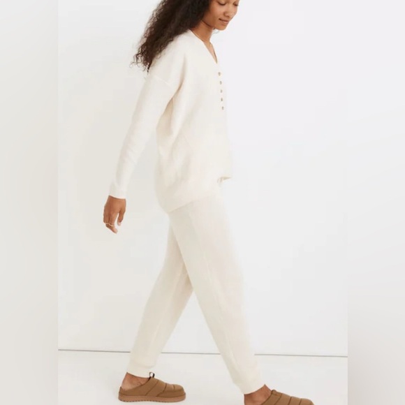 Madewell Asherton Waffle Knit Wool Alpaca Henley Size 1X - Picture 2 of 11